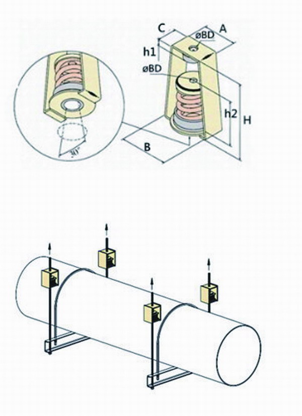 ZTY型彈簧吊式減震器 ZTY型彈簧吊式減震器