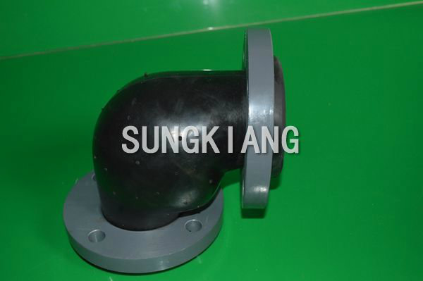 PVC法蘭橡膠彎頭