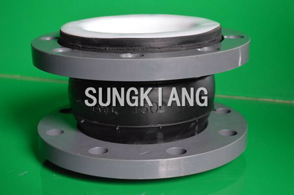 PVC法蘭內(nèi)襯四氟橡膠軟接頭